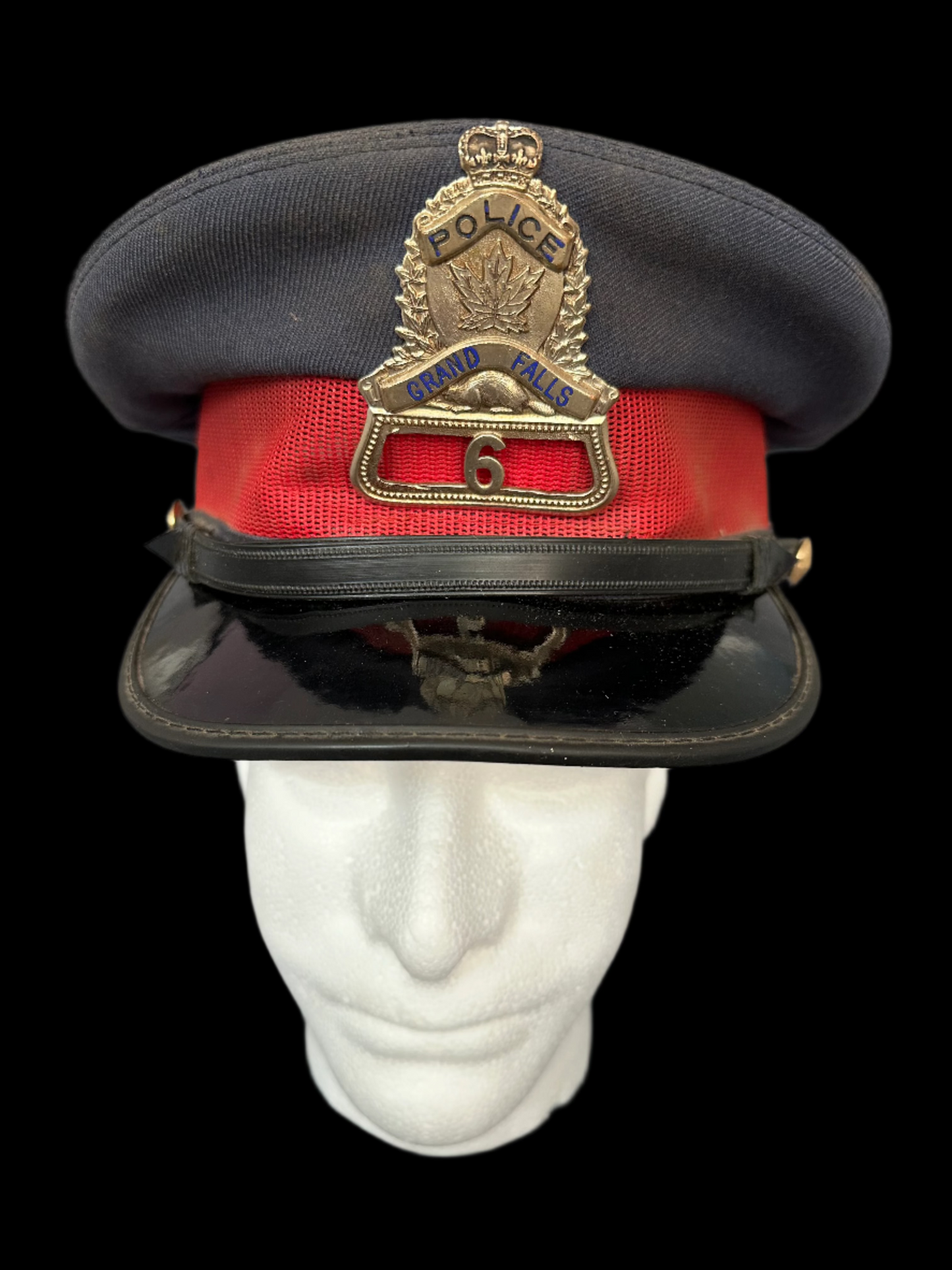 Grand Falls New Brunswick Police 1960s Cap