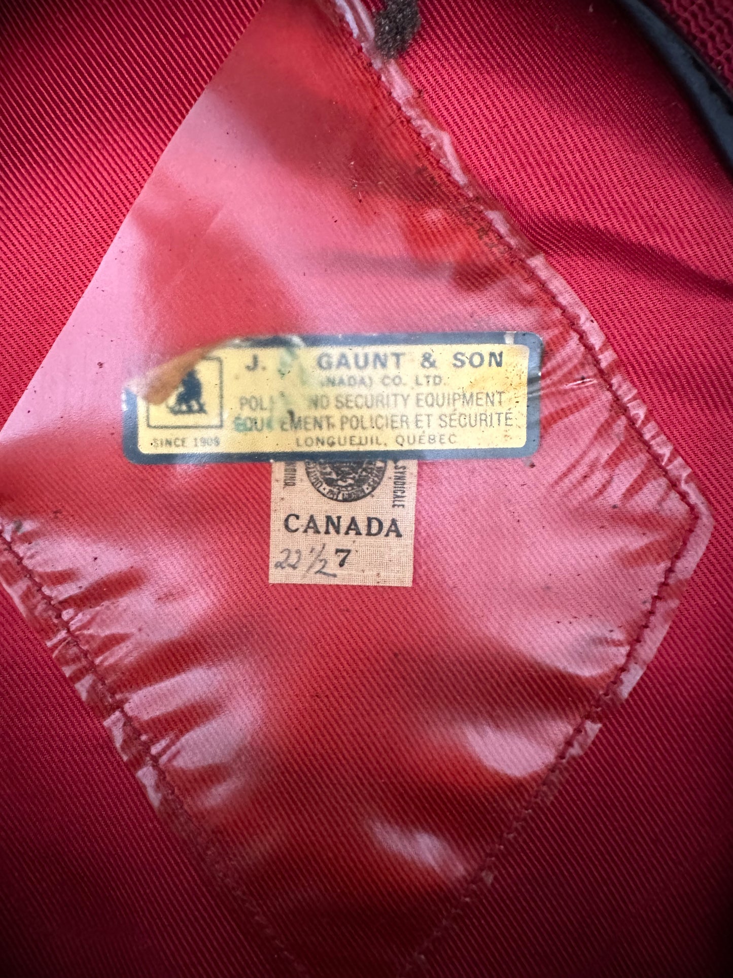 Grand Falls New Brunswick Police 1960s Cap
