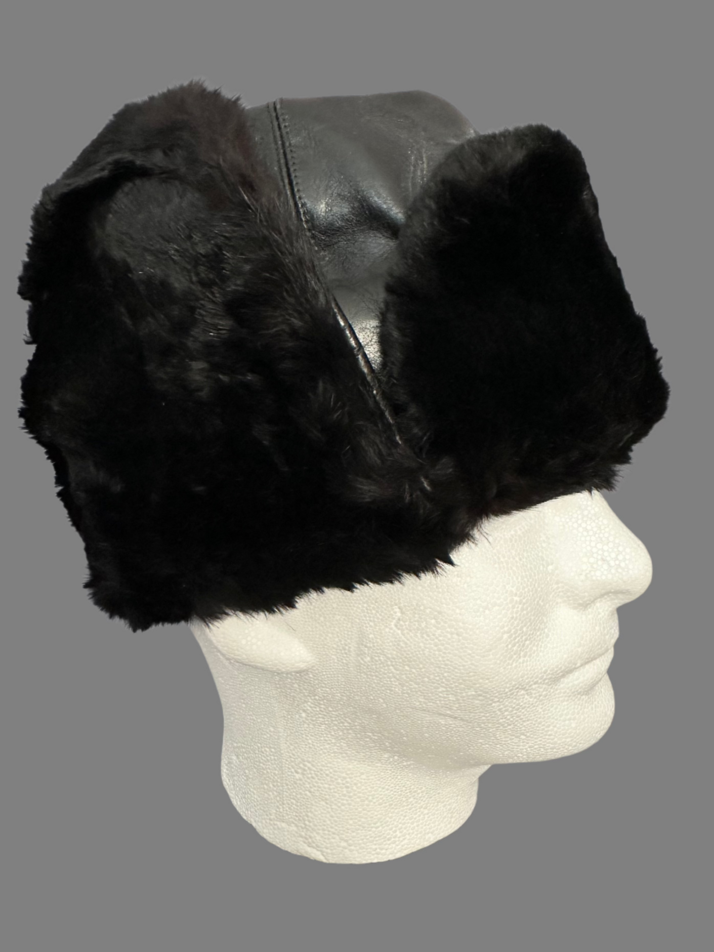 Vintage Canadian Police Fur WInter Hat