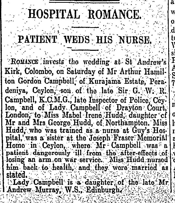 British – WWI – 1914-15 Star Medal Trio – Ceylon Planters Rifle Corps / Argyll & Sutherland Highlanders  – Officer - Wounded – Campbell